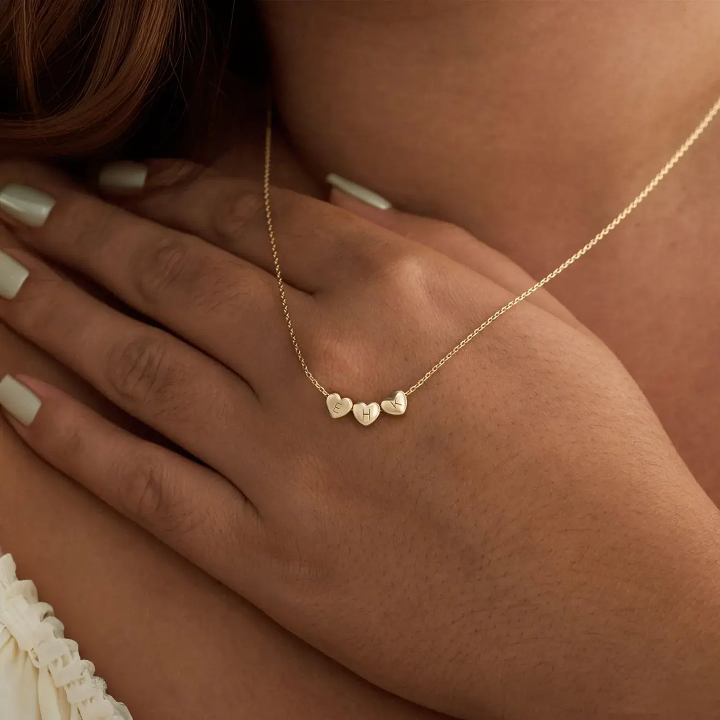 Collar personalizado con inicial en corazón