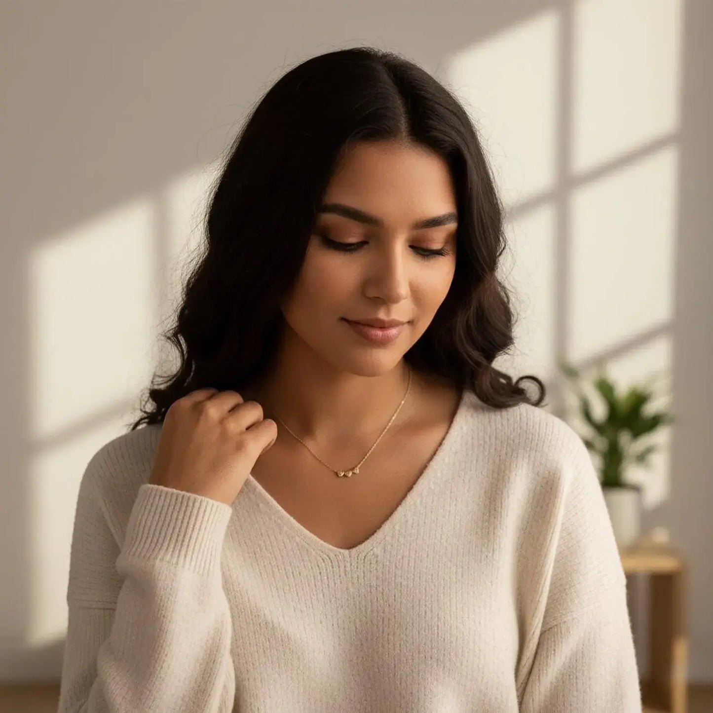 Collar personalizado con inicial en corazón